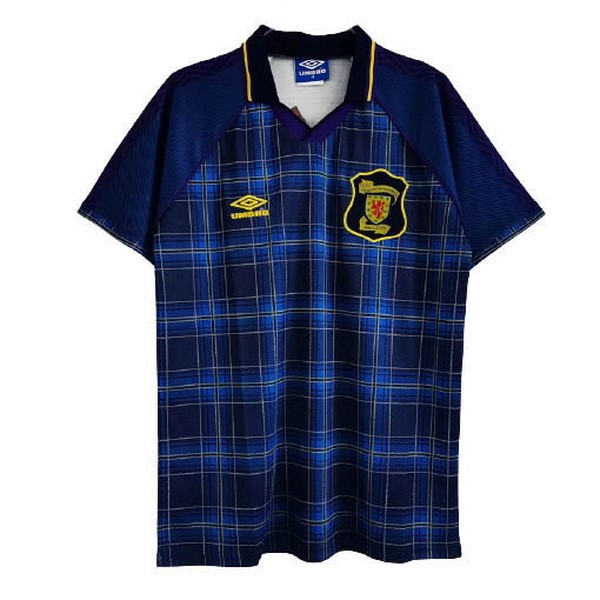 Thailande Maillot Football Écosse Domicile Retro 1994 1996 Bleu